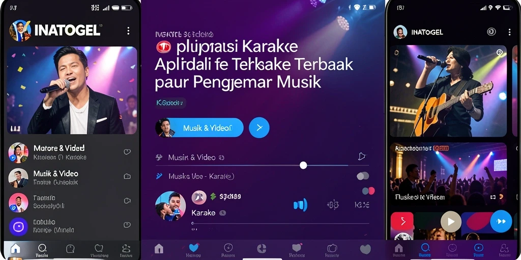 Tampilan antarmuka <strong>INATOGEL</strong> yang mudah digunakan untuk karaoke.