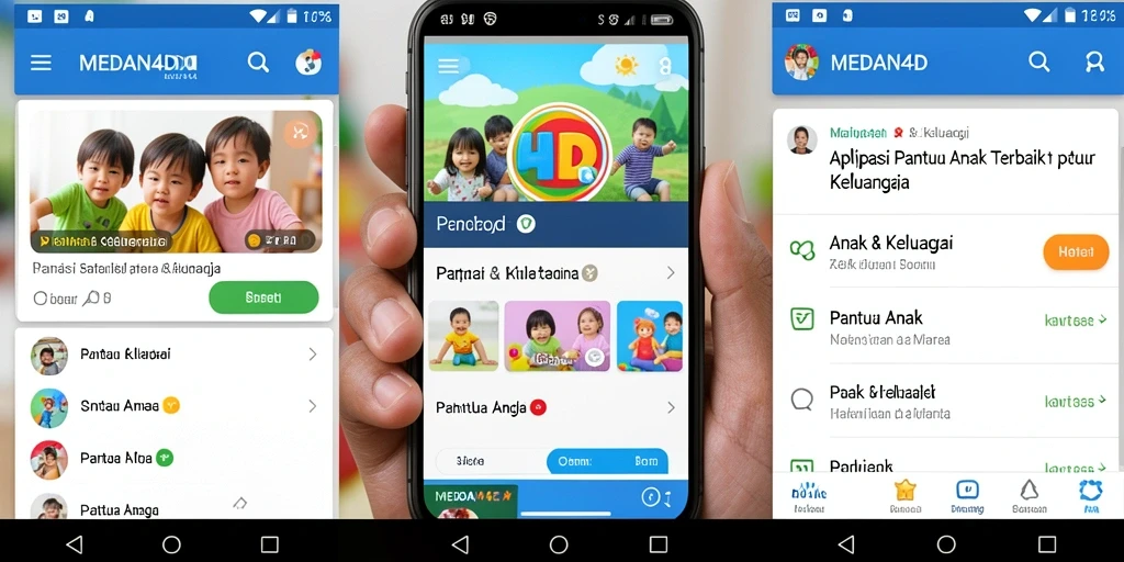 Tampilan antarmuka pengguna MEDAN4D yang memudahkan pemantauan anak.